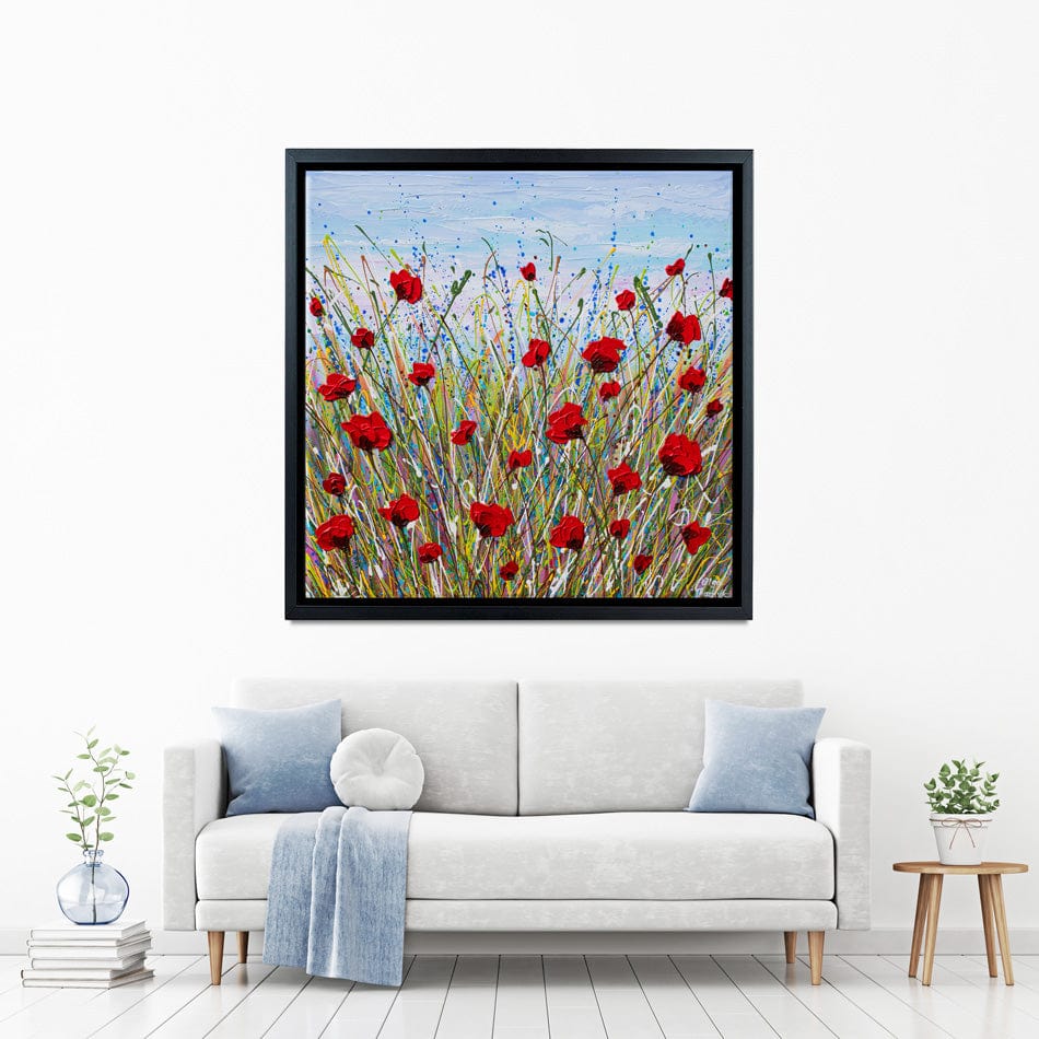 Vibrant Poppies Canvas Print wall art product Olga Tkachyk