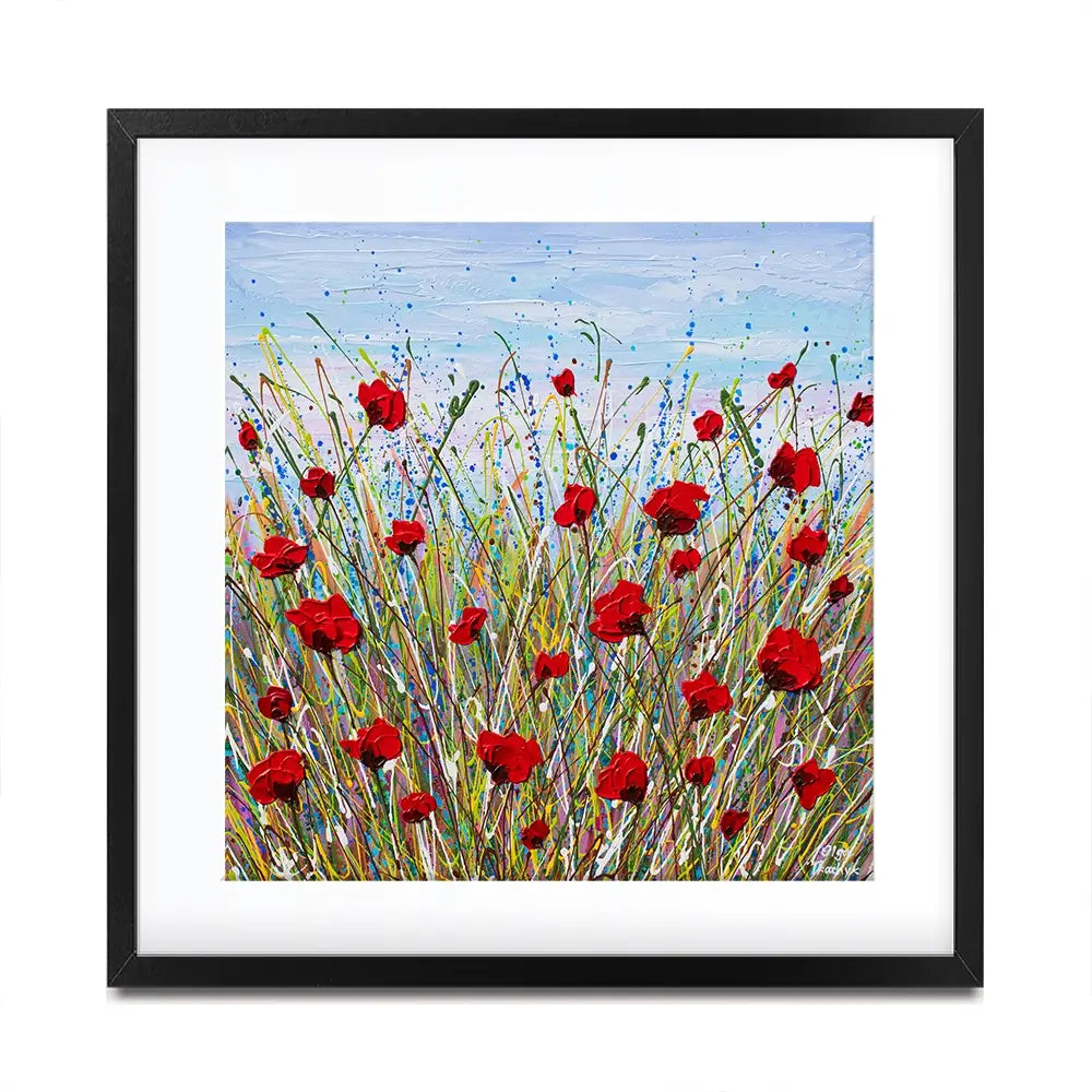Vibrant Poppies Framed Art Print Vibrant Poppies Framed Art Print wall art product Olga Tkachyk