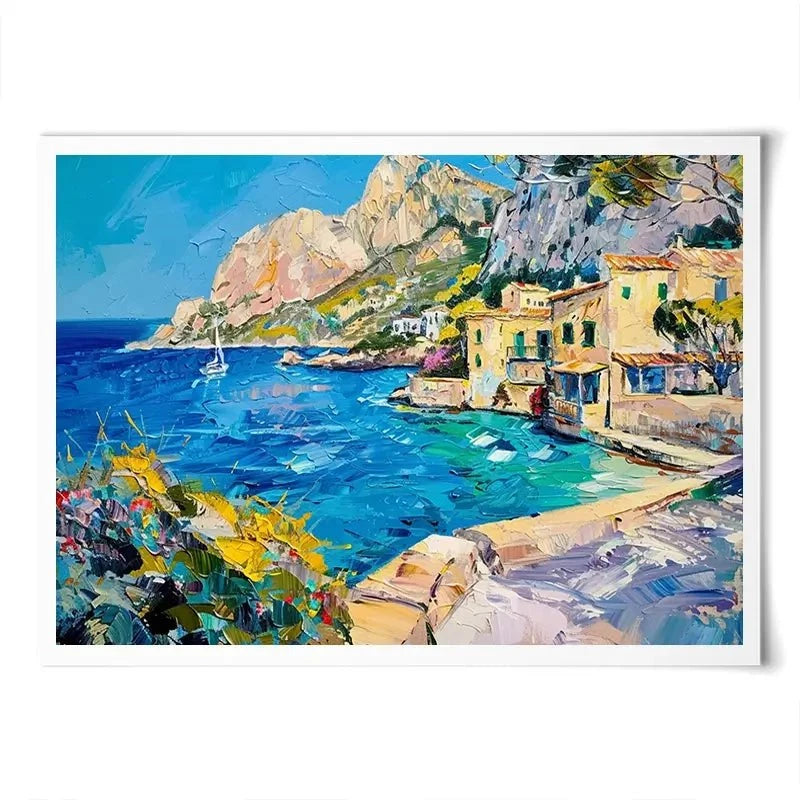 Village By The Sea Art Print Village By The Sea Art Print wall art product Elena Avanesova