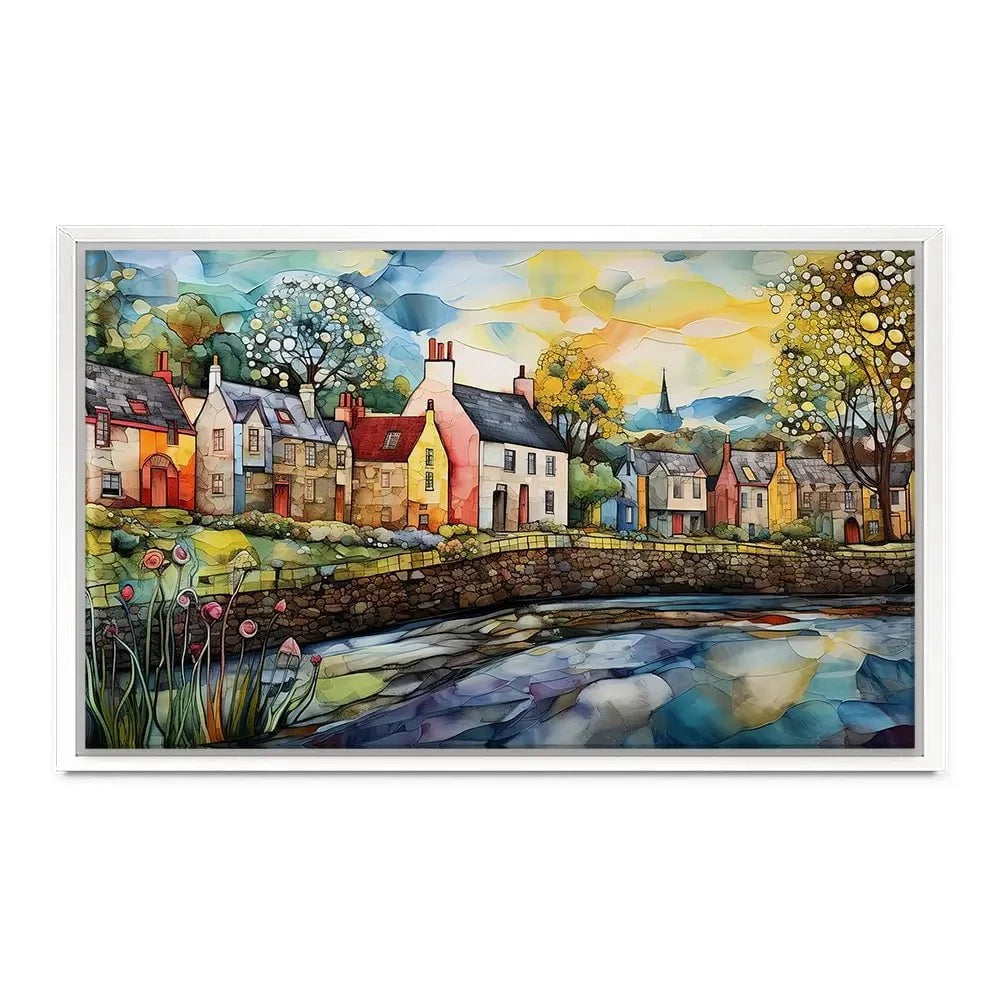Village Stream Canvas Print Village Stream Canvas Print wall art product David Alexander Elder
