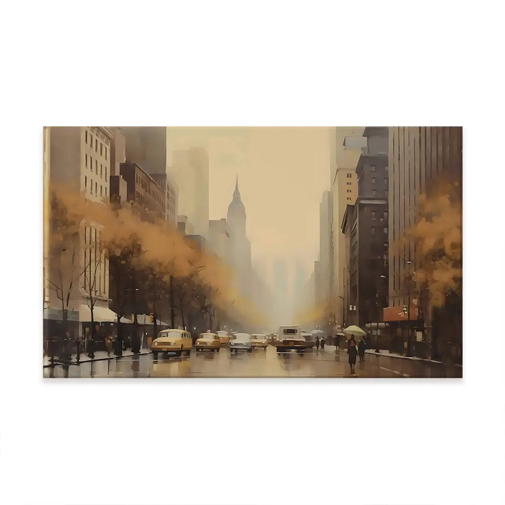 Vintage New York Oversized Canvas Print Vintage New York Oversized Canvas Print wall art product Arlington Prints - Independent