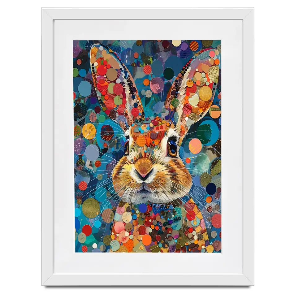Vivid Hare Framed Art Print Vivid Hare Framed Art Print wall art product David Alexander Elder