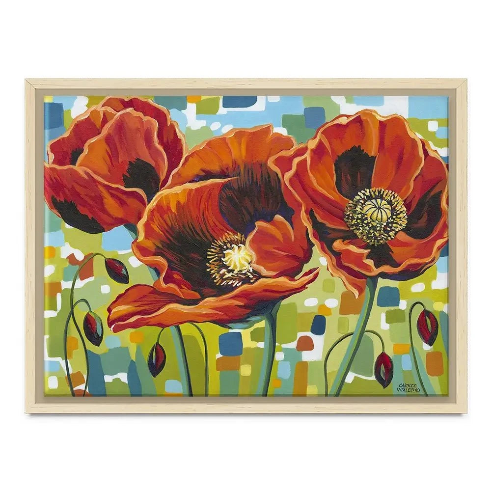 Vivid Poppies Canvas Print Vivid Poppies Canvas Print wall art product Carolee Vitaletti