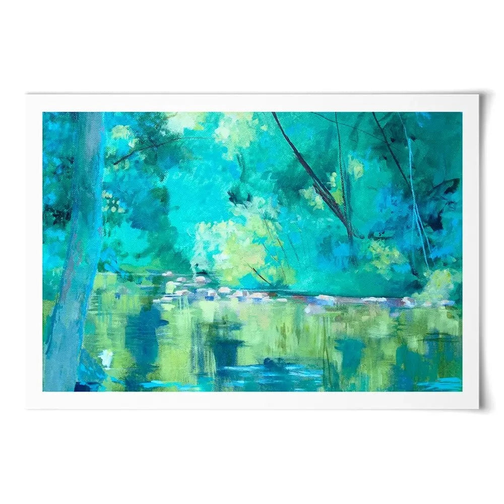 Vivid River Art Print Vivid River Art Print wall art product Unattributed
