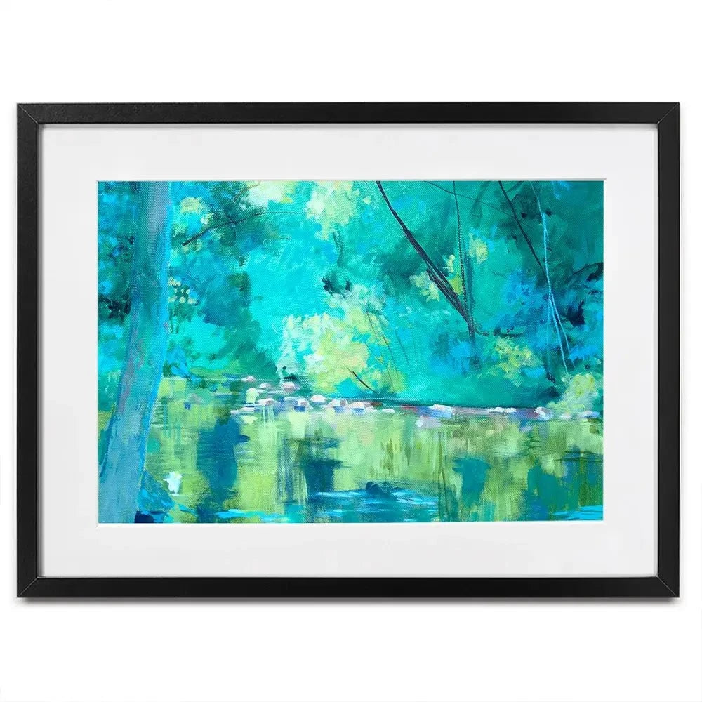 Vivid River Framed Art Print Vivid River Framed Art Print wall art product Unattributed