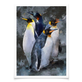 Waddle Of Penguins Art Print wall art product / Shutterstock