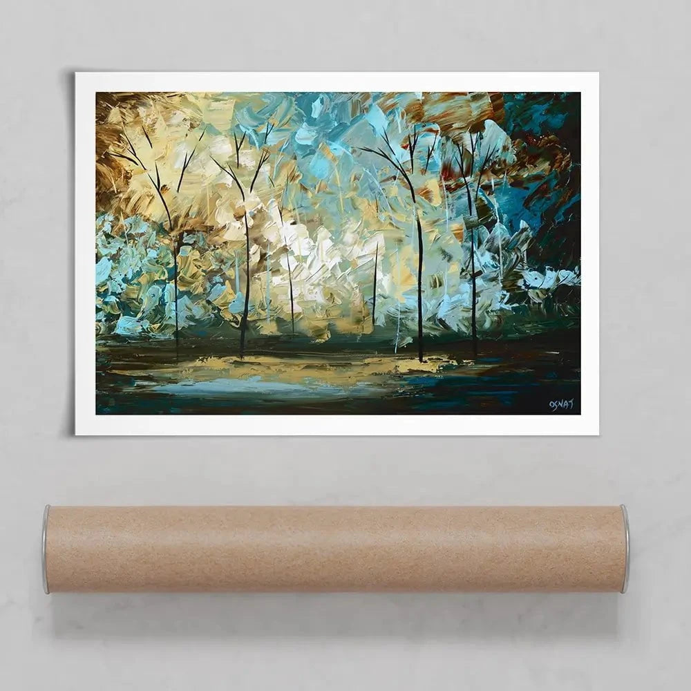 Walk With Me Art Print Walk With Me Art Print wall art product Osnat Tzadok