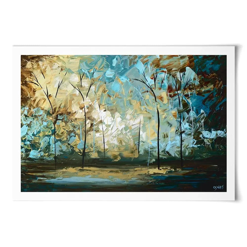 Walk With Me Art Print Walk With Me Art Print wall art product Osnat Tzadok