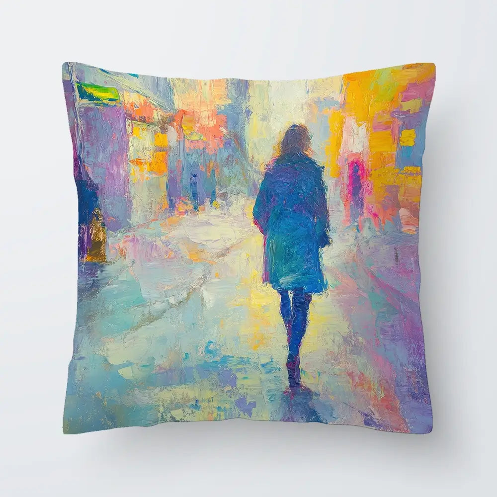 Walking Away Cushion Walking Away Cushion wall art product Tanya Ocean