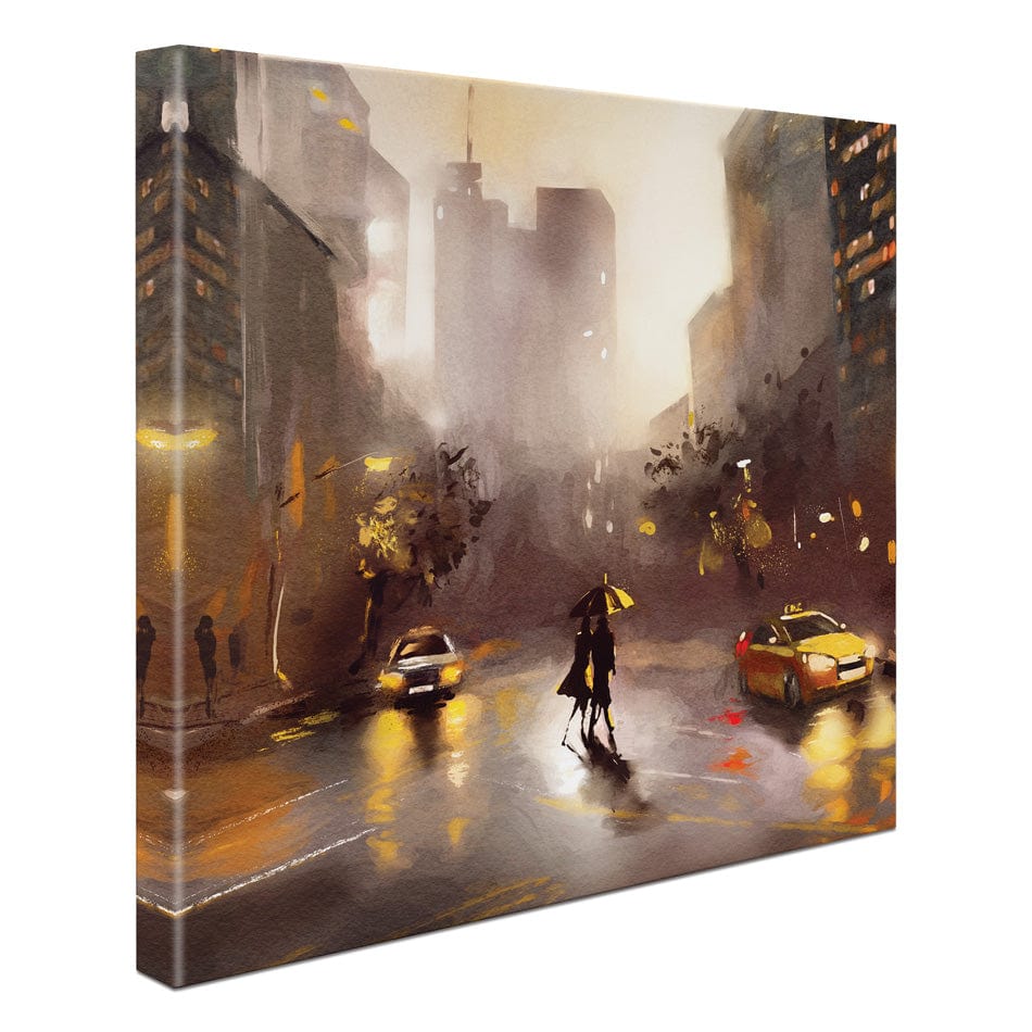Walking In New York Square Canvas Print wall art product lisima / Shutterstock