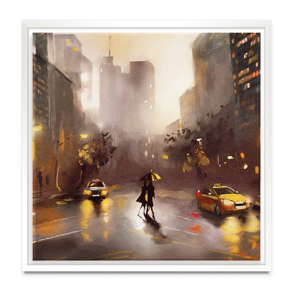 Walking In New York Square Canvas Print wall art product lisima / Shutterstock