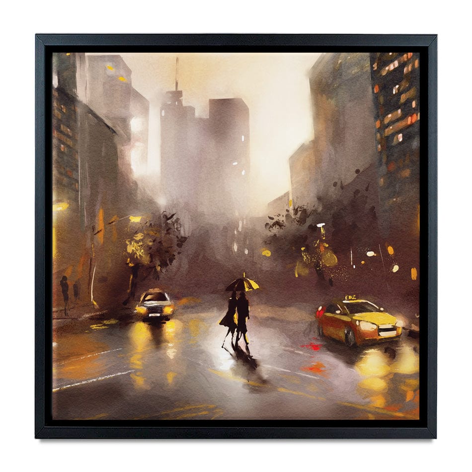 Walking In New York Square Canvas Print wall art product lisima / Shutterstock