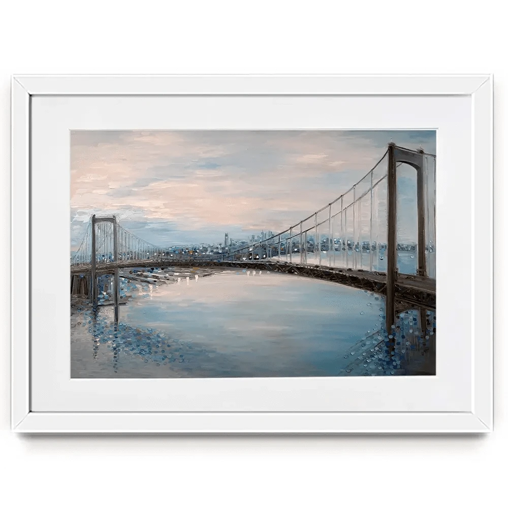Waltwhitman Bridge Framed Art Print Waltwhitman Bridge Framed Art Print wall art product Ekaterina Ermilkina