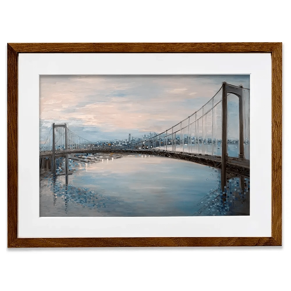 Waltwhitman Bridge Framed Art Print Waltwhitman Bridge Framed Art Print wall art product Ekaterina Ermilkina
