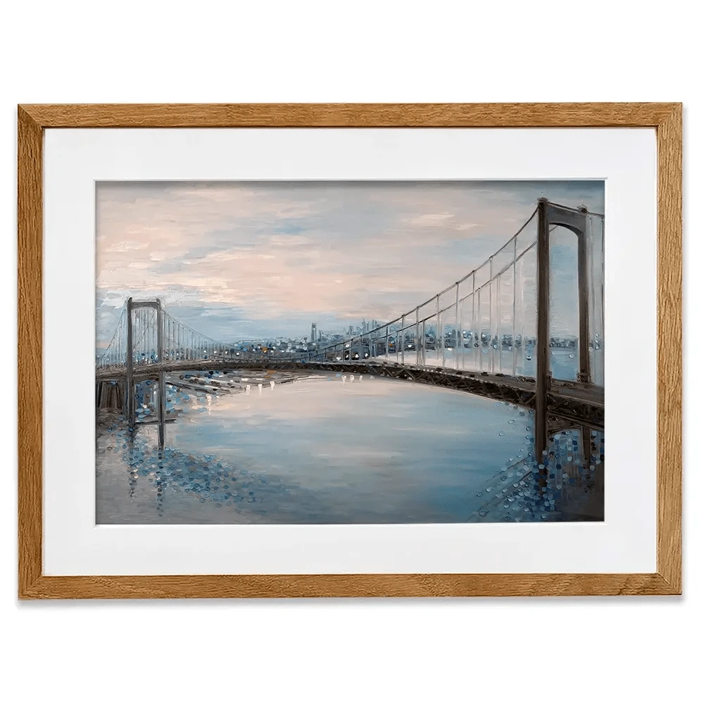 Waltwhitman Bridge Framed Art Print Waltwhitman Bridge Framed Art Print wall art product Ekaterina Ermilkina