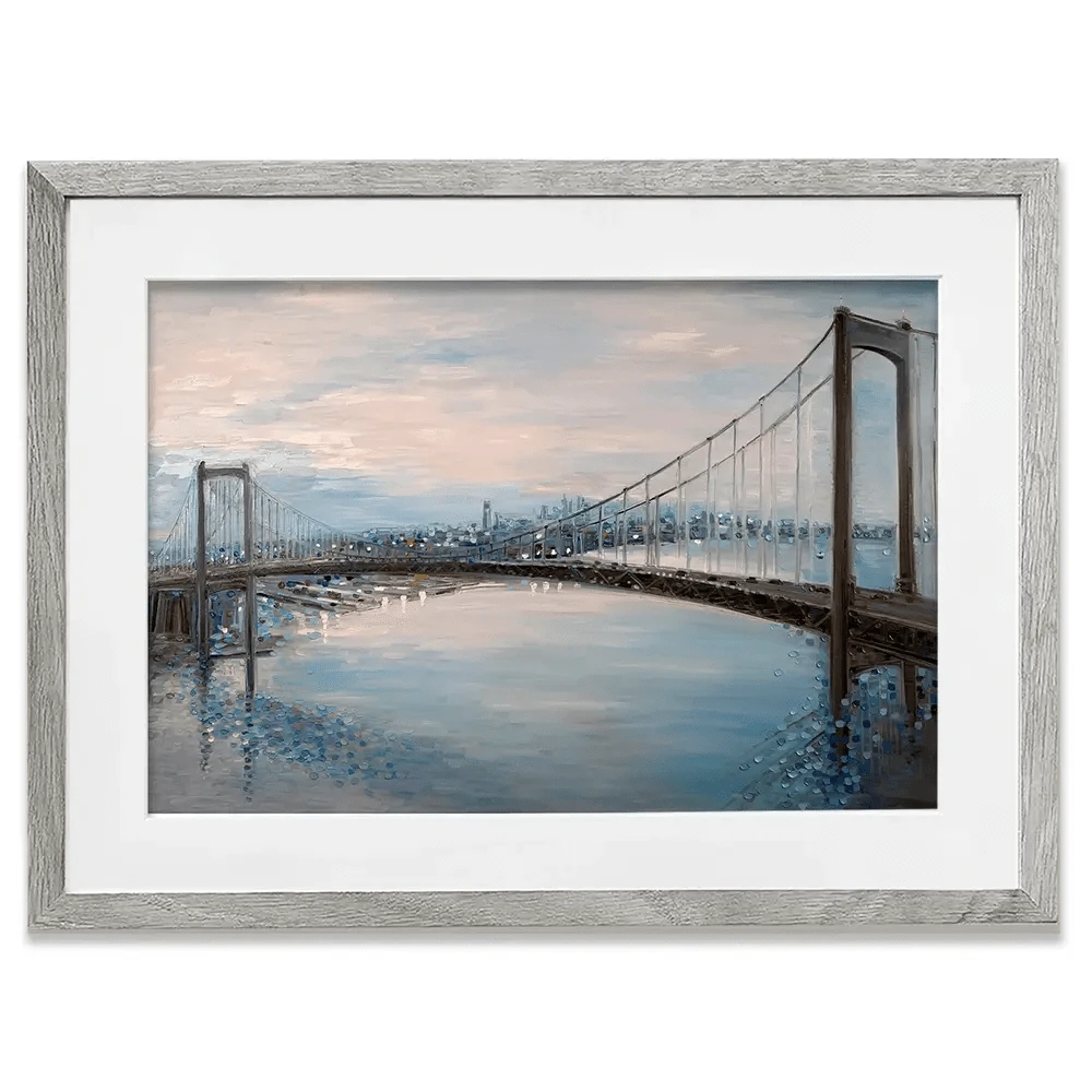 Waltwhitman Bridge Framed Art Print Waltwhitman Bridge Framed Art Print wall art product Ekaterina Ermilkina
