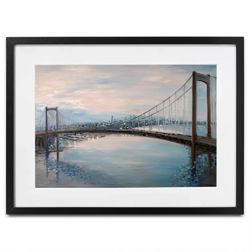 Waltwhitman Bridge Framed Art Print Waltwhitman Bridge Framed Art Print wall art product Ekaterina Ermilkina