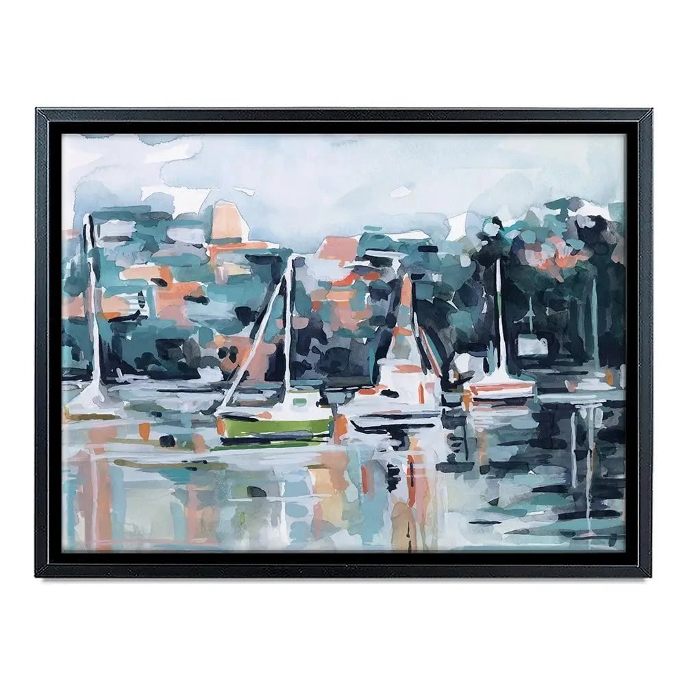 Watercolour Bay Canvas Print Watercolour Bay Canvas Print wall art product Emma Scarvey
