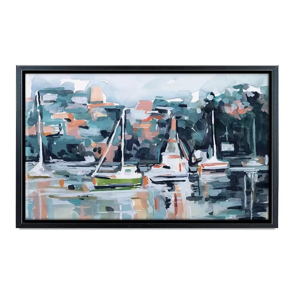 Watercolour Bay Canvas Print Watercolour Bay Canvas Print wall art product Emma Scarvey