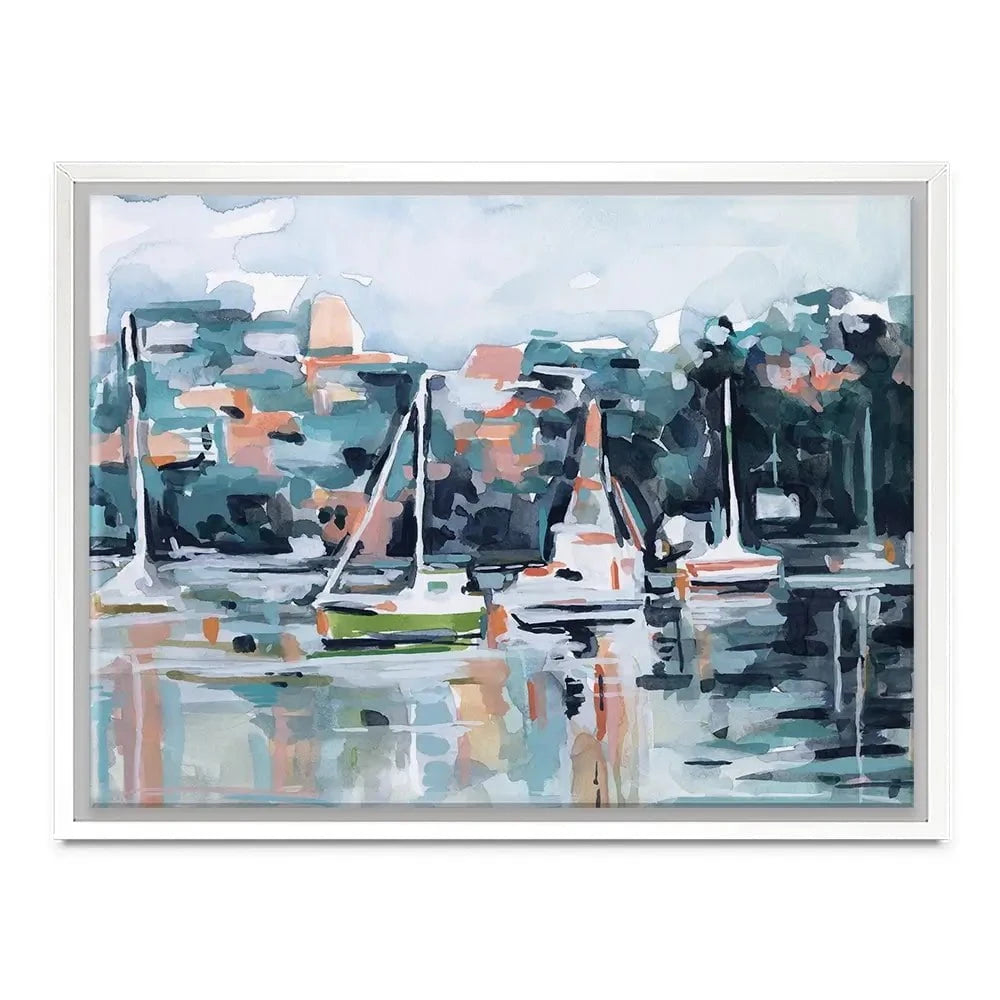 Watercolour Bay Canvas Print Watercolour Bay Canvas Print wall art product Emma Scarvey