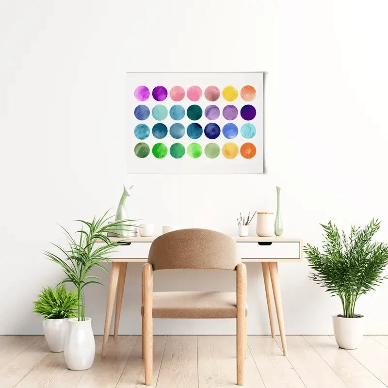 Watercolour Circles Art Print Watercolour Circles Art Print wall art product samui / Shutterstock