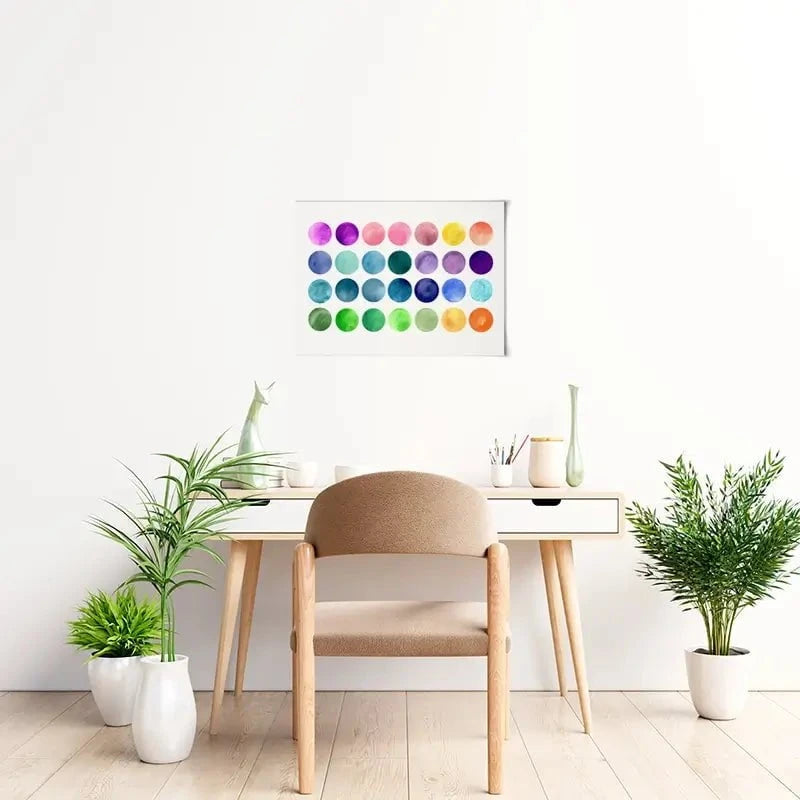 Watercolour Circles Art Print Watercolour Circles Art Print wall art product samui / Shutterstock