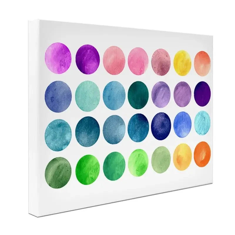 Watercolour Circles Canvas Print Watercolour Circles Canvas Print wall art product samui / Shutterstock