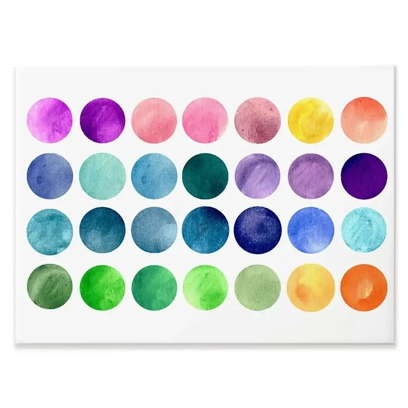Watercolour Circles Canvas Print Watercolour Circles Canvas Print wall art product samui / Shutterstock