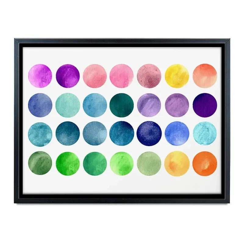 Watercolour Circles Canvas Print Watercolour Circles Canvas Print wall art product samui / Shutterstock