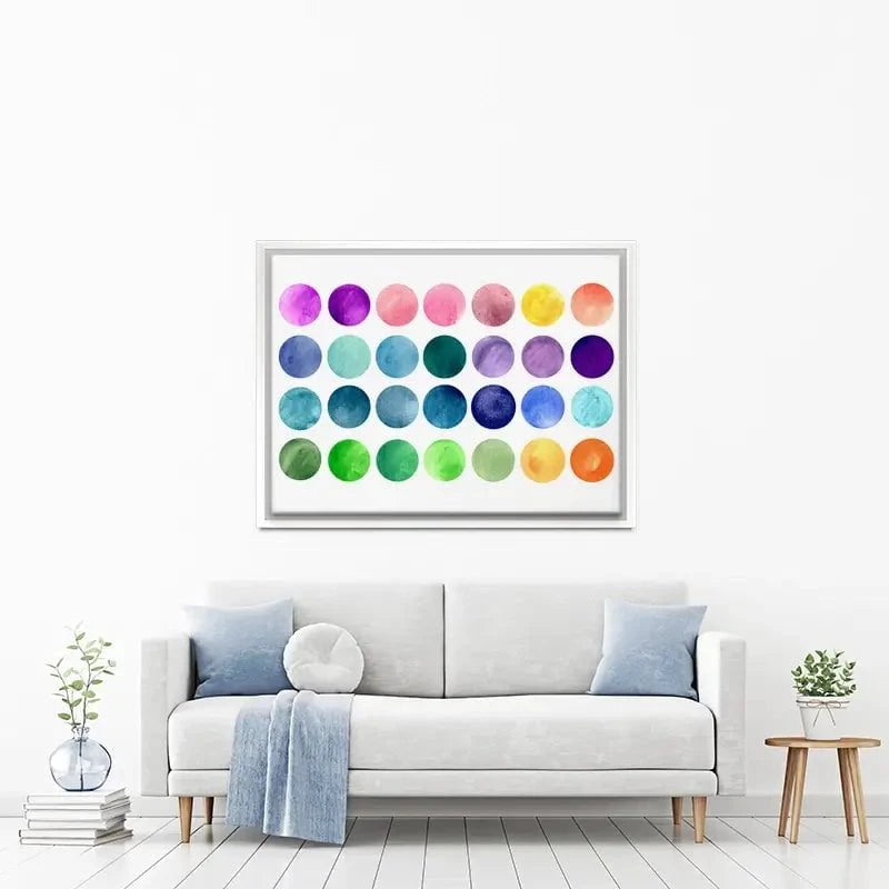 Watercolour Circles Canvas Print Watercolour Circles Canvas Print wall art product samui / Shutterstock