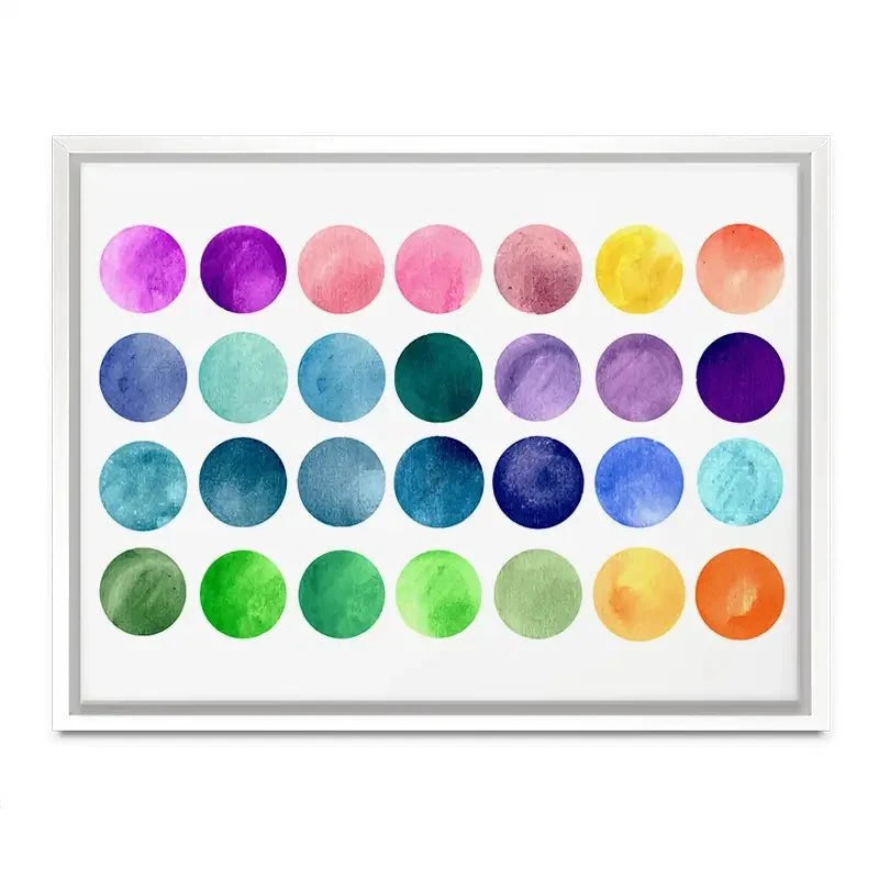 Watercolour Circles Canvas Print Watercolour Circles Canvas Print wall art product samui / Shutterstock