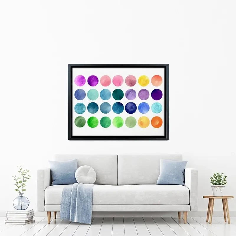 Watercolour Circles Canvas Print Watercolour Circles Canvas Print wall art product samui / Shutterstock