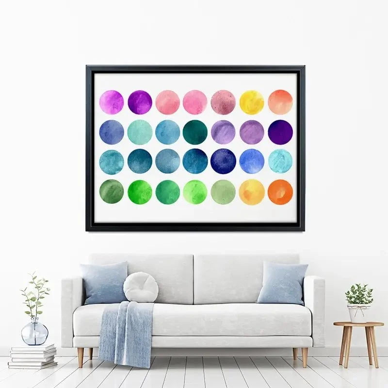 Watercolour Circles Canvas Print Watercolour Circles Canvas Print wall art product samui / Shutterstock