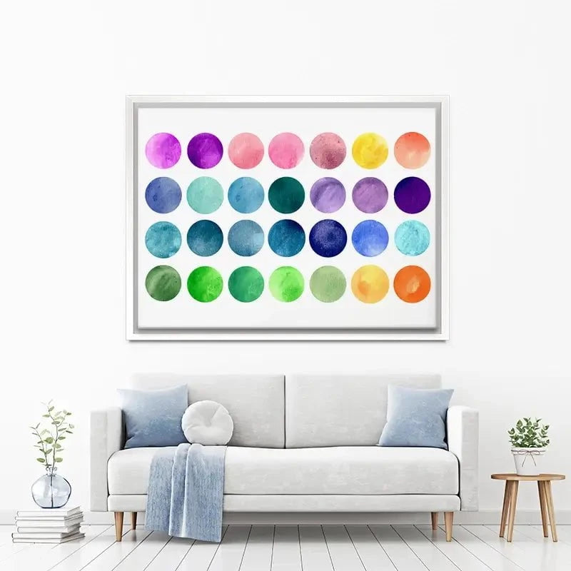 Watercolour Circles Canvas Print Watercolour Circles Canvas Print wall art product samui / Shutterstock
