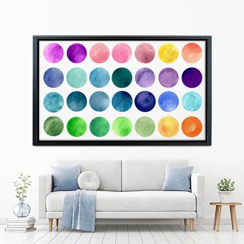 Watercolour Circles Canvas Print Watercolour Circles Canvas Print wall art product samui / Shutterstock