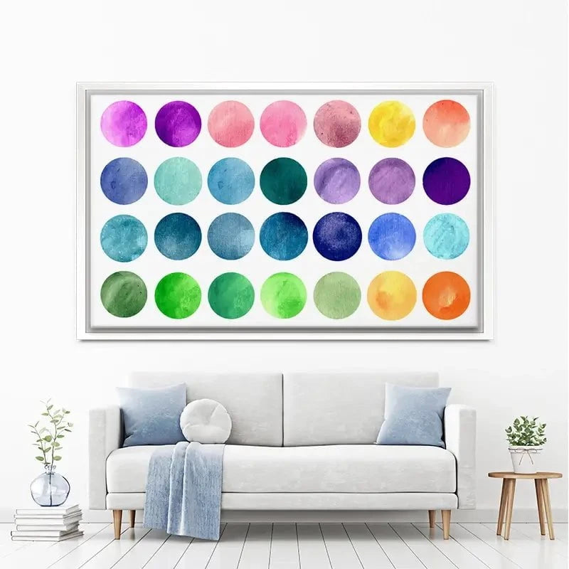 Watercolour Circles Canvas Print Watercolour Circles Canvas Print wall art product samui / Shutterstock