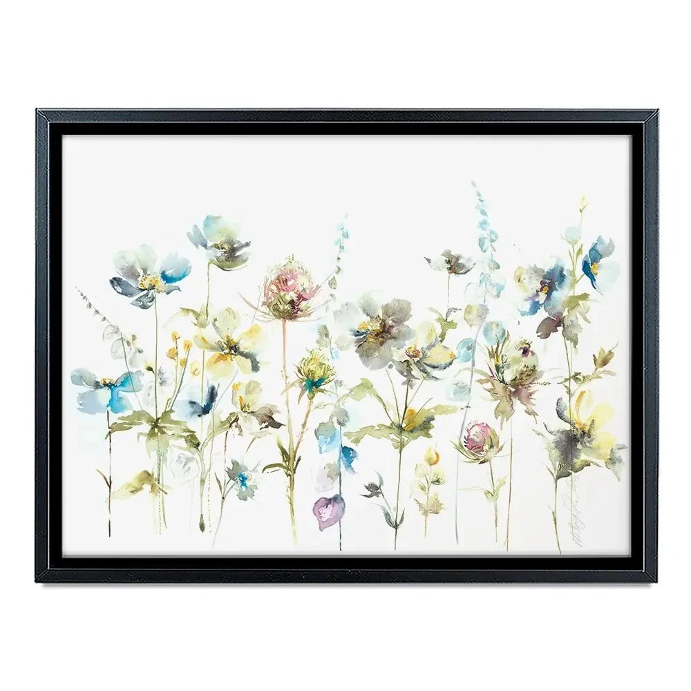 Watercolour Flower Stems Canvas Print Watercolour Flower Stems Canvas Print wall art product Nicola Jane Rowles