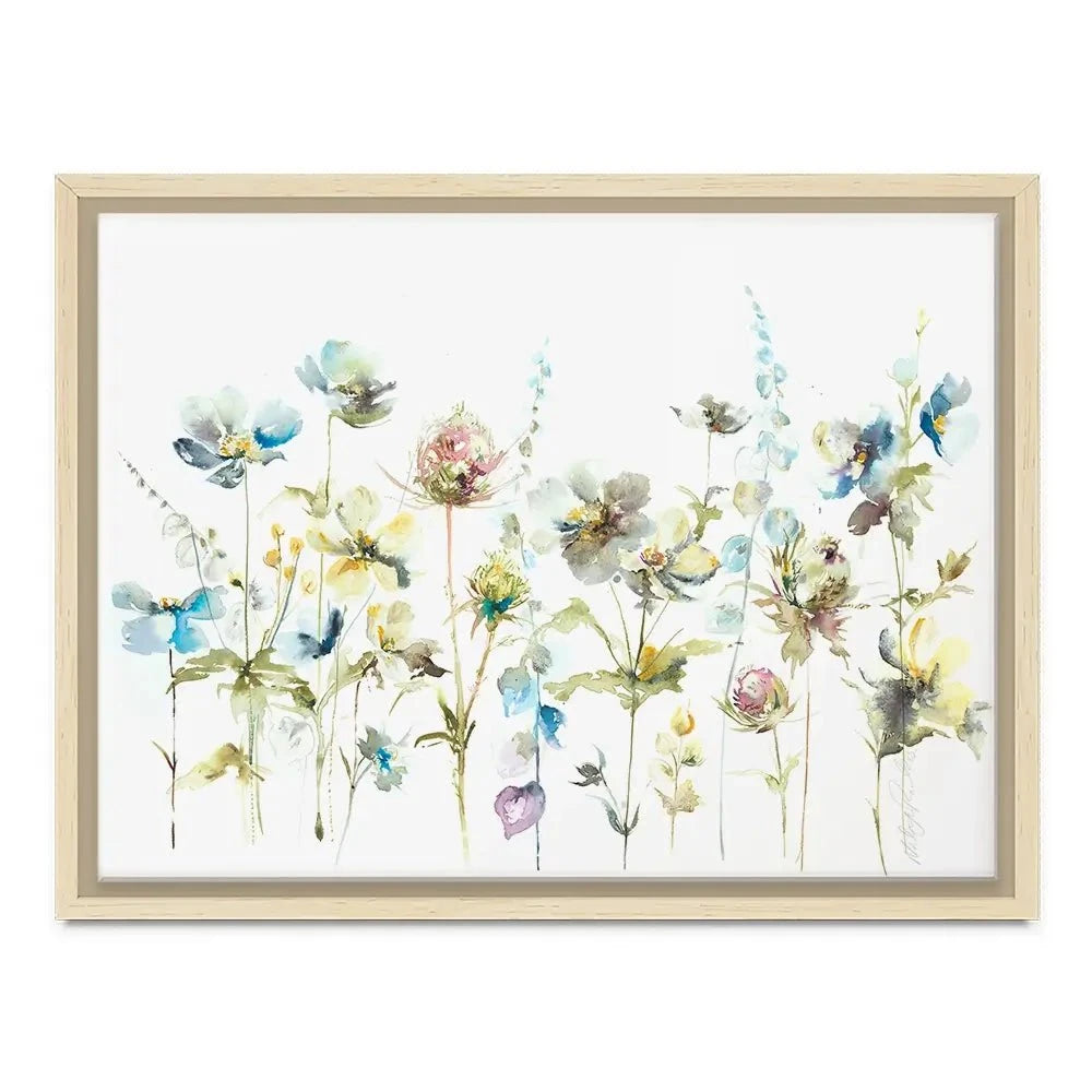 Watercolour Flower Stems Canvas Print Watercolour Flower Stems Canvas Print wall art product Nicola Jane Rowles