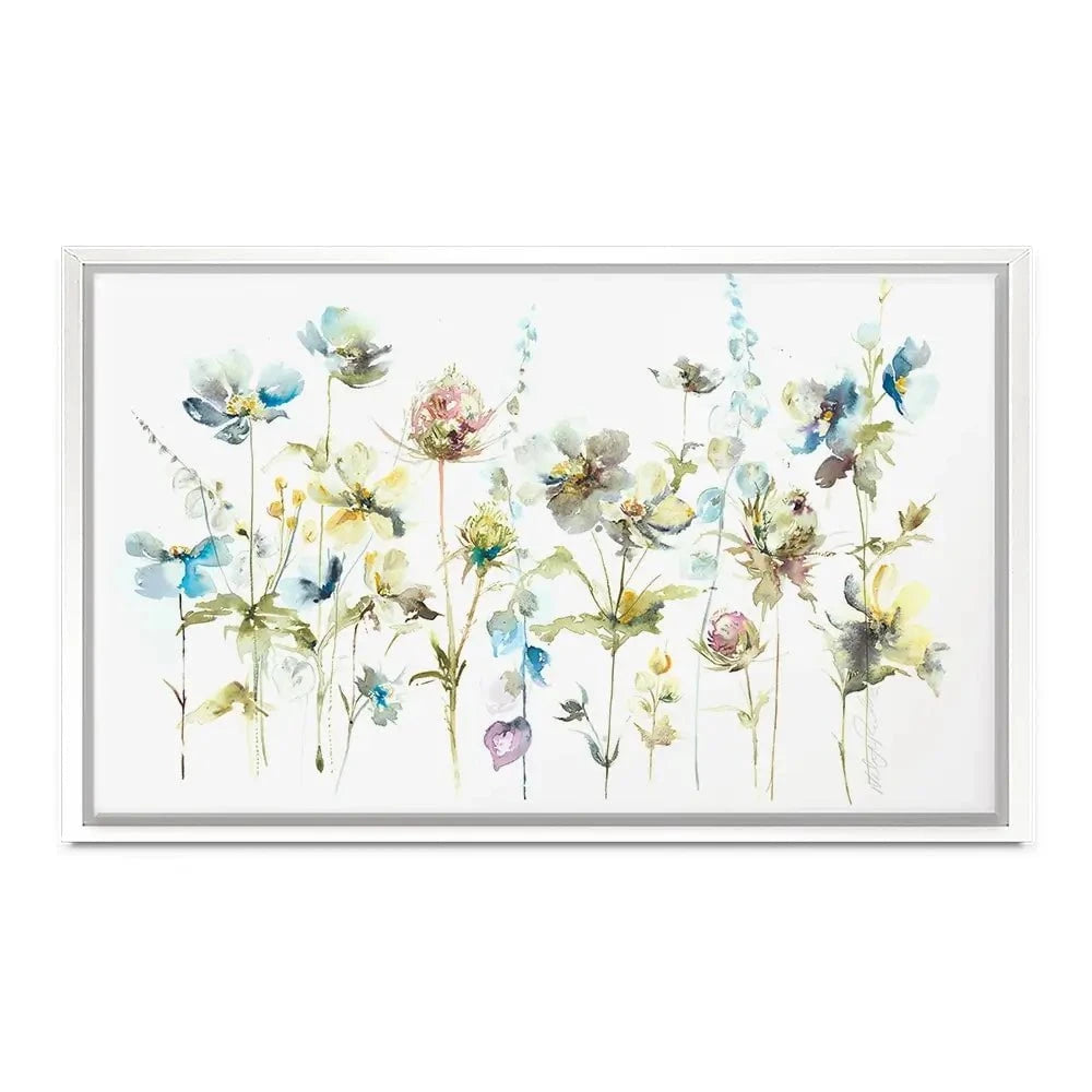 Watercolour Flower Stems Canvas Print Watercolour Flower Stems Canvas Print wall art product Nicola Jane Rowles