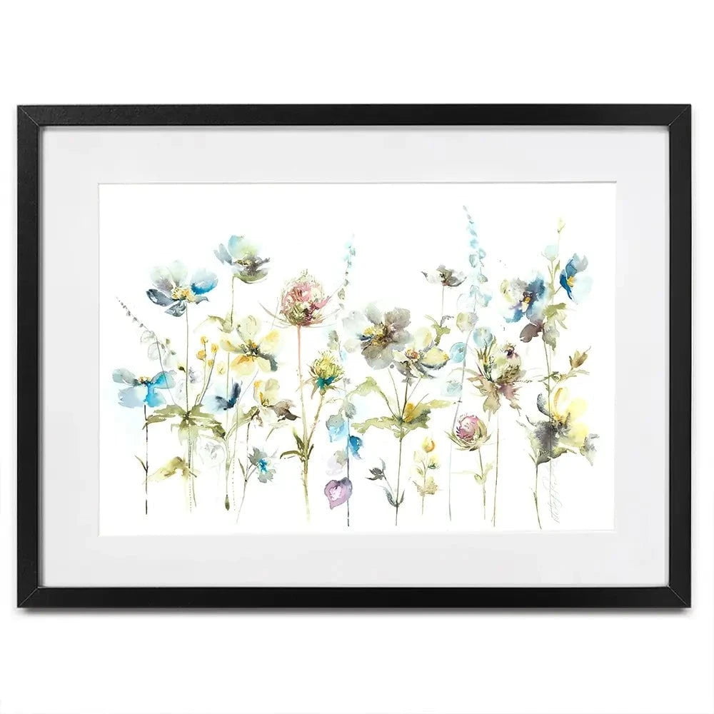 Watercolour Flower Stems Framed Art Print Watercolour Flower Stems Framed Art Print wall art product Nicola Jane Rowles