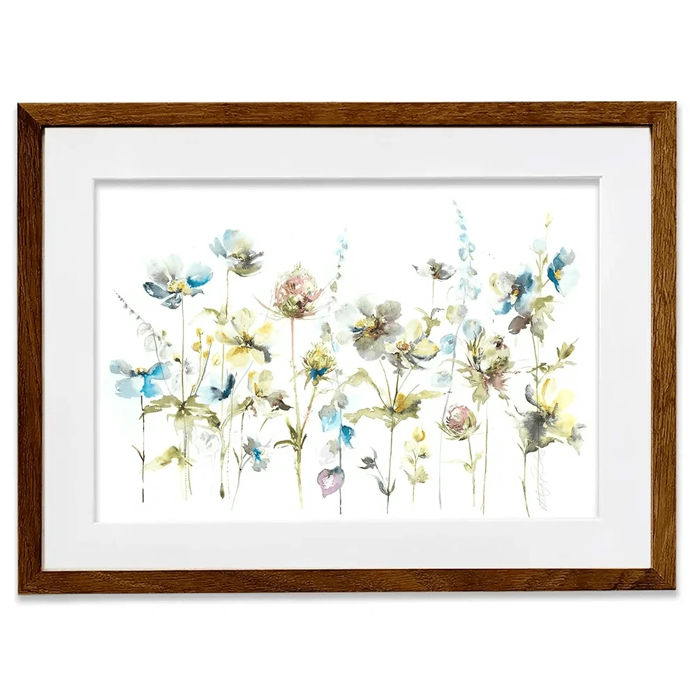 Watercolour Flower Stems Framed Art Print Watercolour Flower Stems Framed Art Print wall art product Nicola Jane Rowles