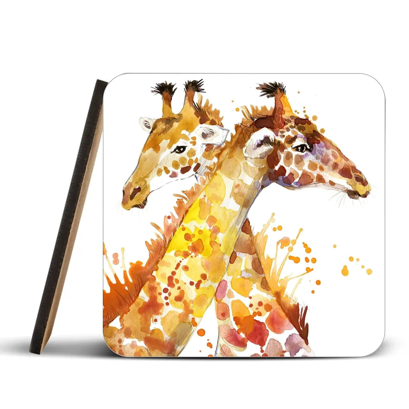 Watercolour Giraffes Coaster Set Watercolour Giraffes Coaster Set wall art product Faenkova Elena / Shutterstock