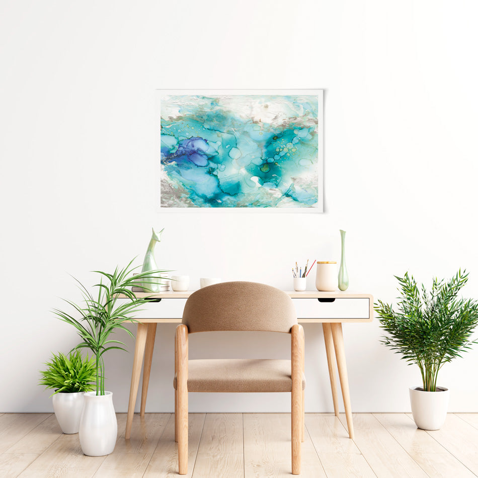 Watercolour In Blue Art Print Watercolour In Blue Art Print wall art product Carol Robinson