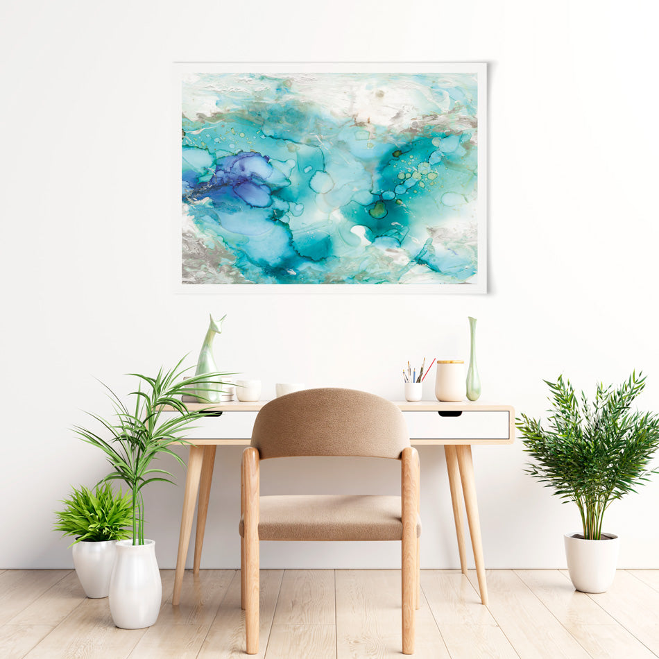 Watercolour In Blue Art Print Watercolour In Blue Art Print wall art product Carol Robinson