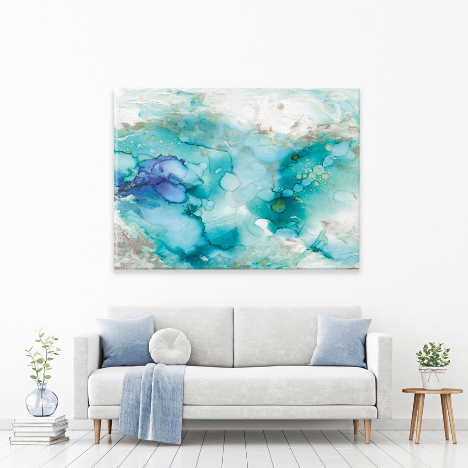 Watercolour In Blue Canvas Print wall art product Carol Robinson