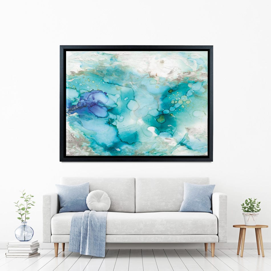 Watercolour In Blue Canvas Print wall art product Carol Robinson