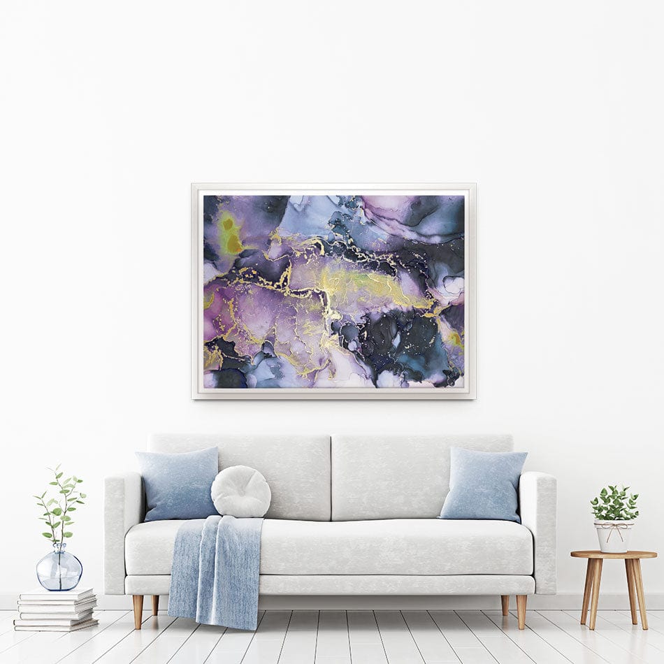 Watercolour Marble Purple Blend Canvas Print wall art product Seamless Watercolor / Shutterstock