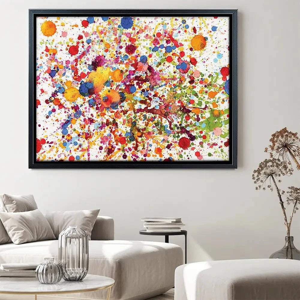 Watercolour Paint Splash Canvas Print Watercolour Paint Splash Canvas Print wall art product prapass / Shutterstock