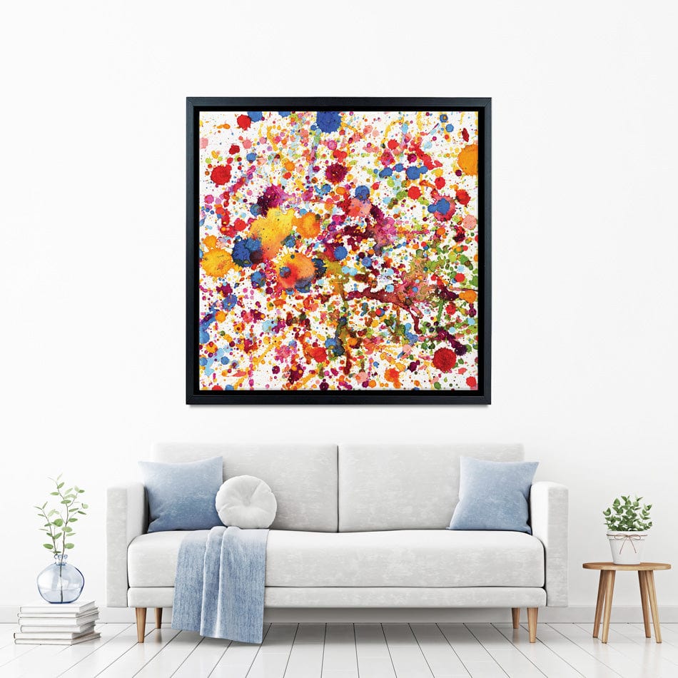 Watercolour Paint Splash Square Canvas Print wall art product stockphoto-graf / Shutterstock