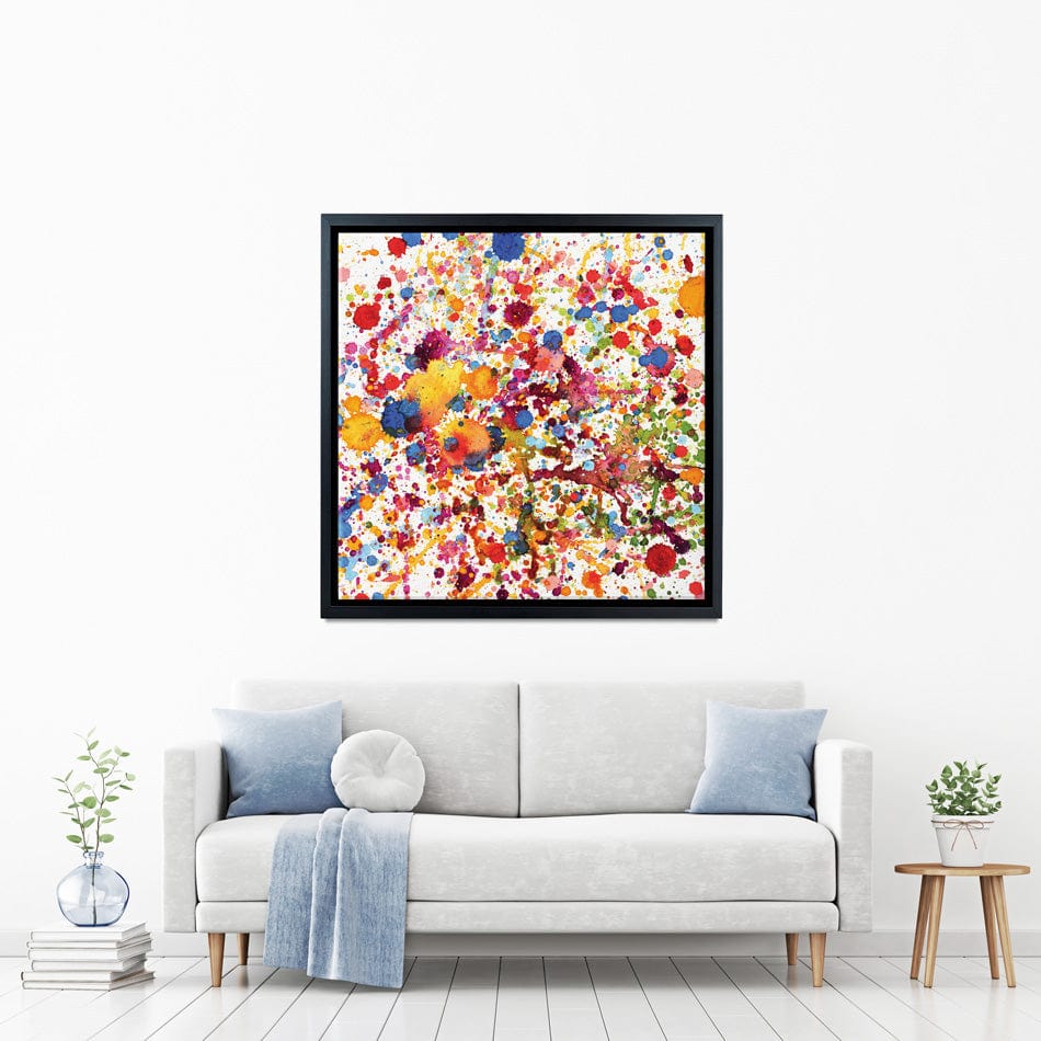 Watercolour Paint Splash Square Canvas Print wall art product stockphoto-graf / Shutterstock